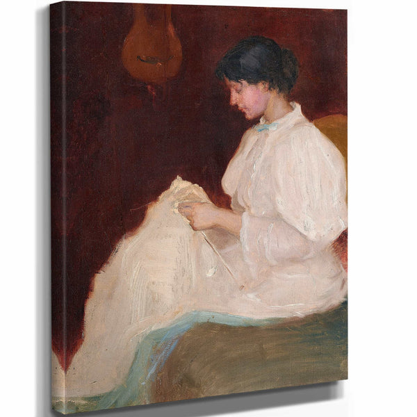 Bela Lyon Pratt 11" x 14" / Stretched Canvas Wrap Helen Pratt By Bela Lyon Pratt