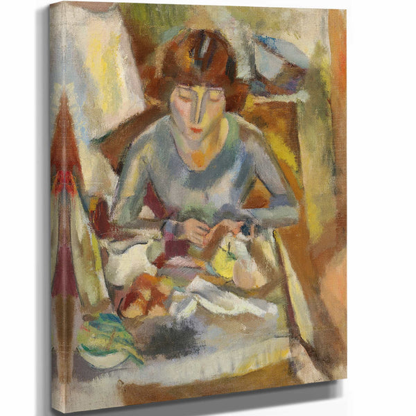 Hermine David Devant La Table By Jules Pascin