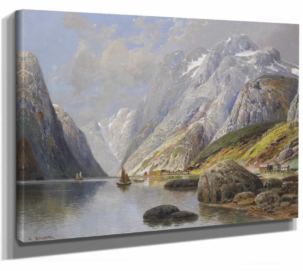 Karl Kaufmann (Holmstedt) Fjordlandschaft By Karl Kaufmann