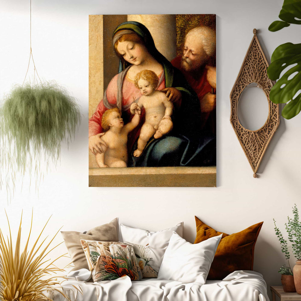 Correggio Holy Family With The Infant St John By Correggio