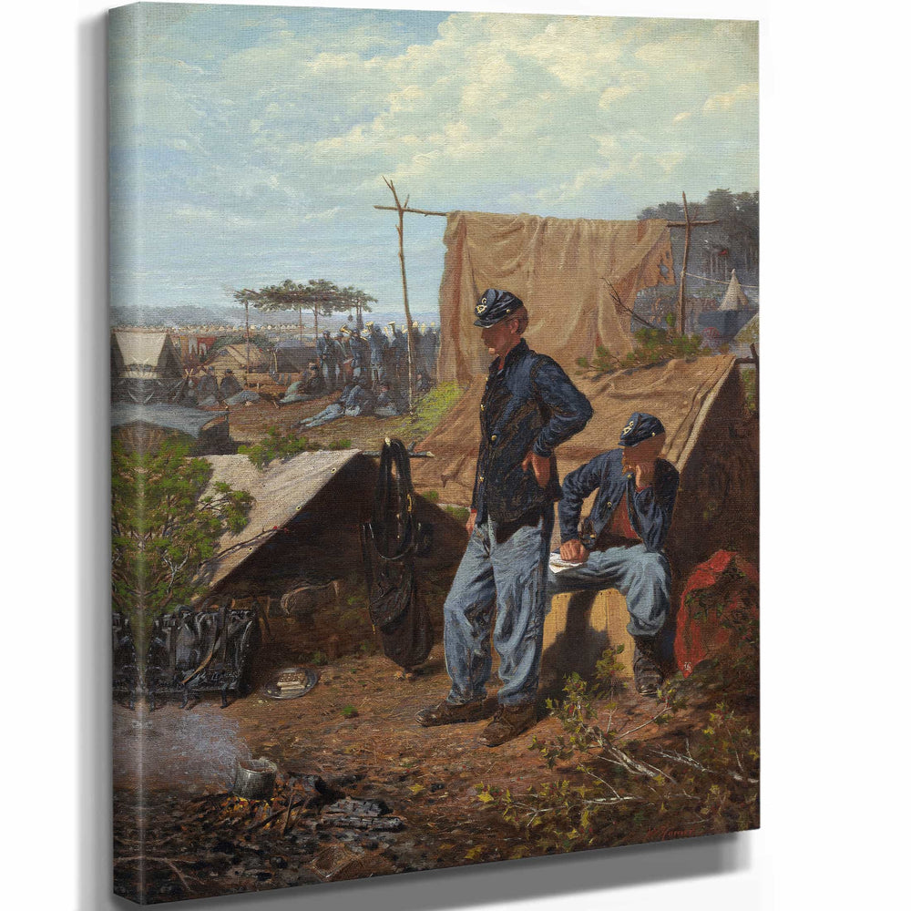 Winslow Homer 11" x 14" / Stretched Canvas Wrap Homesweet Home By Winslow Homer