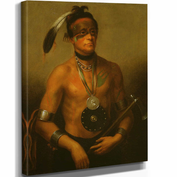 Henry Inman 11" x 14" / Stretched Canvas Wrap Hoo Wan Ne Ka By Henry Inman