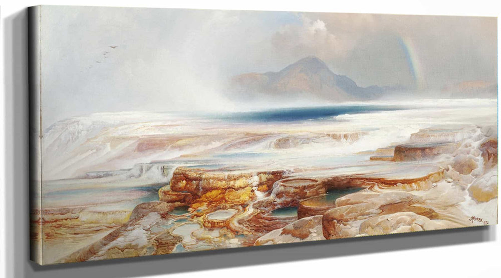 Thomas Moran Hot Springs Of The Yellowstone By Thomas Moran