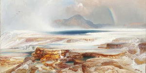 Thomas Moran Hot Springs Of The Yellowstone By Thomas Moran