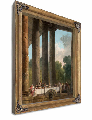 A Banquet In The Ruins Of A Temple By Hubert Robert