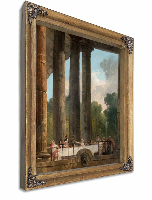 A Banquet In The Ruins Of A Temple By Hubert Robert