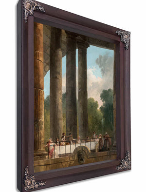 A Banquet In The Ruins Of A Temple By Hubert Robert