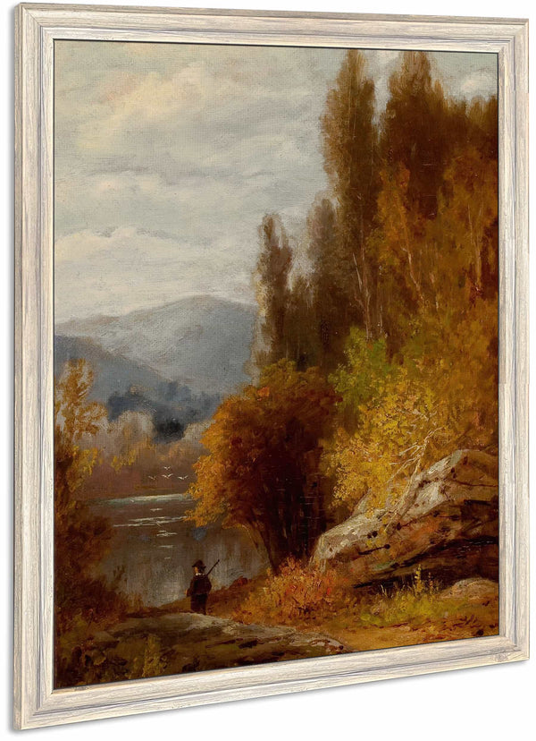 Hunter On The Path By Benjamin Champney