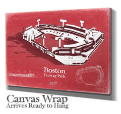 Bella Frye Home & Garden > Decor > Artwork Fenway Park Wall Art - Boston Red Sox Team Color Poster