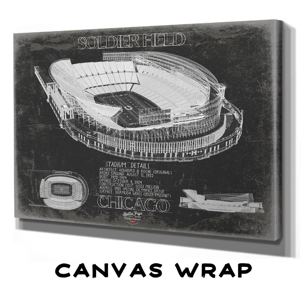 Bella Frye Home & Garden > Decor > Artwork Soldier Field Wall Art - Original Green Bay Packers Print