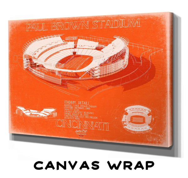 Bella Frye Home & Garden > Decor > Artwork Paul Brown Stadium Wall Art - Original Cincinnati Bengals Print