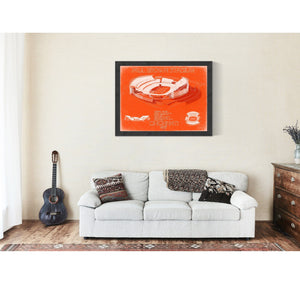 Bella Frye Home & Garden > Decor > Artwork Paul Brown Stadium Wall Art - Original Cincinnati Bengals Print