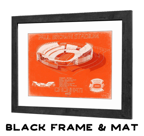 Bella Frye Home & Garden > Decor > Artwork Paul Brown Stadium Wall Art - Original Cincinnati Bengals Print