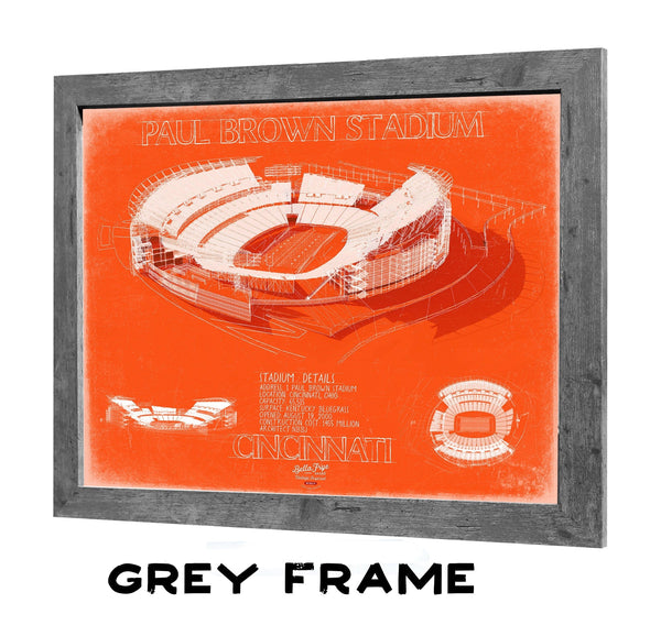Bella Frye Home & Garden > Decor > Artwork Paul Brown Stadium Wall Art - Original Cincinnati Bengals Print