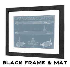 Bella Frye Home & Garden > Decor > Artwork USS Alaska (SSBN-732) Blueprint Wall Art - Original Submarine Print