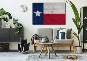 Bella Frye Texas Flag Wall Art - Vintage State of Texas Sign