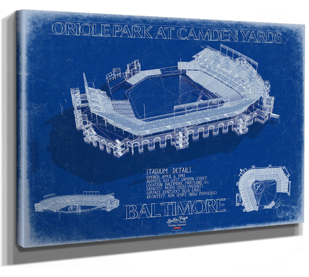 Bella Frye Home & Garden > Decor > Artwork Oracle Park at Camden Yards Wall Art - Original Baltimore Orioles Wall Art