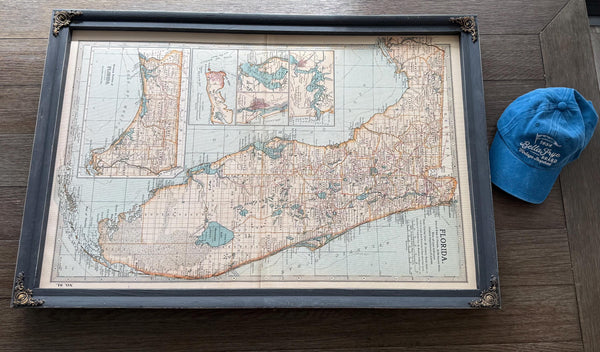 Bella Frye Home & Garden > Decor > Artwork Framed World map (Nova orbis tabula in lucem edita A. F. de Wit) Vintage Map - Ornate Embellishment Frame with Print