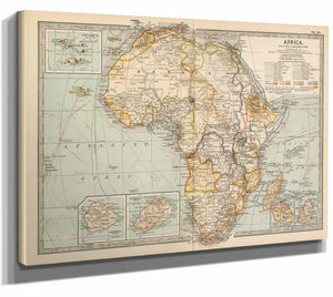 Bella Frye Home & Garden > Decor > Artwork Framed Manitoba British Columbia And The Northwest Territories Vintage Map - Ornate Embellishment Frame with Print