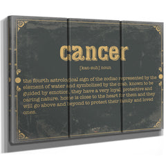 Bella Frye Home & Garden > Decor > Artwork Cancer Word Definition Wall Art - Gift for Cancer Dictionary Artwork