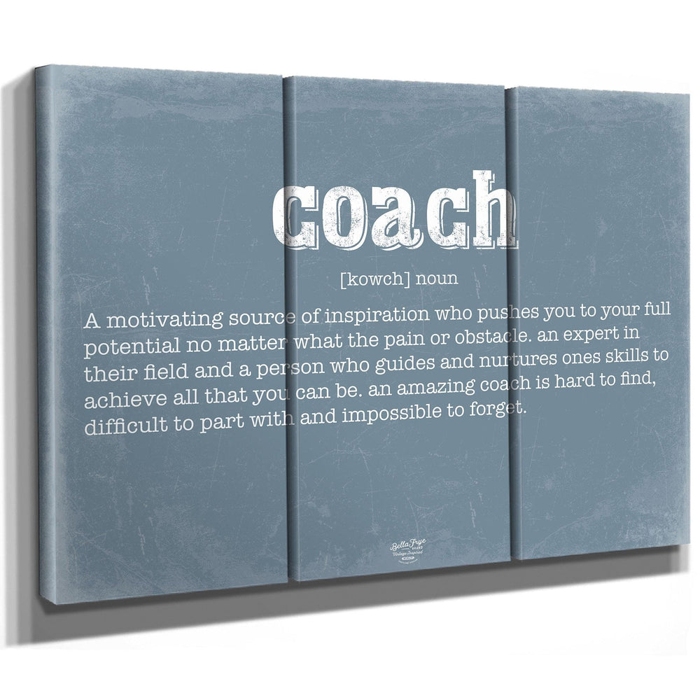 Bella Frye Home & Garden > Decor > Artwork Coach Definition Wall Art - Gift for Coach Dictionary Artwork