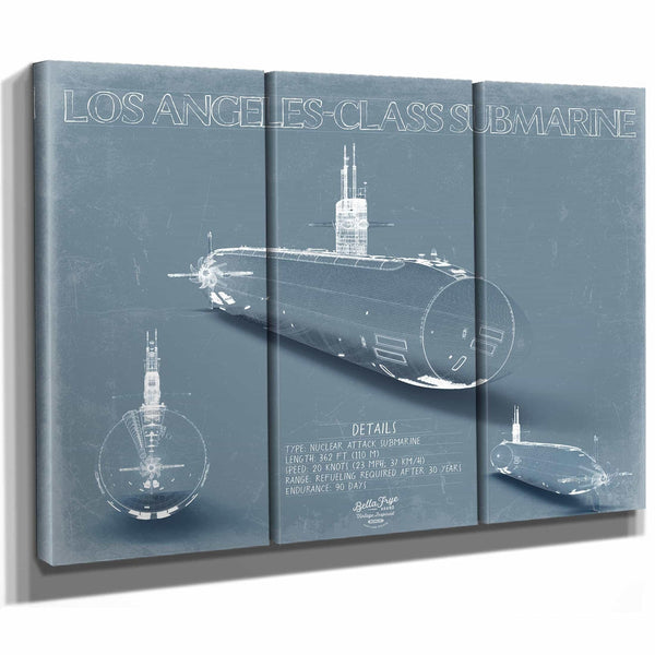 Bella Frye Home & Garden > Decor > Artwork Los Angeles California Vintage Map Wall Art - Bird's Eye View City Canvas Art