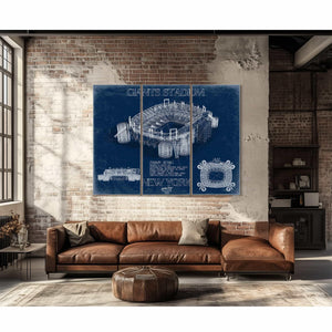 Bella Frye Home & Garden > Decor > Artwork Giants Stadium Wall Art - Original New York Giants Print
