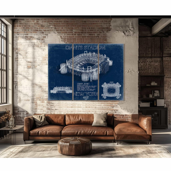Bella Frye Home & Garden > Decor > Artwork Giants Stadium Wall Art - Original New York Giants Print