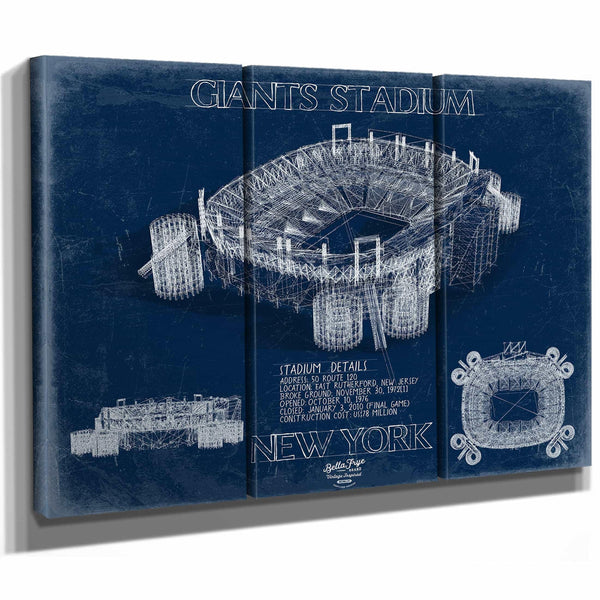 Bella Frye Home & Garden > Decor > Artwork Giants Stadium Wall Art - Original New York Giants Print