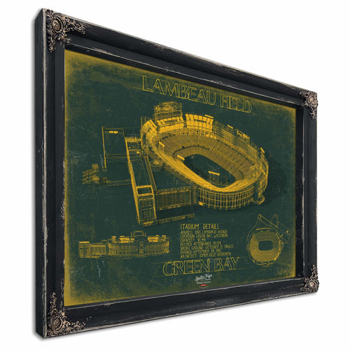 Bella Frye Home & Garden > Decor > Artwork Lambeau Field Wall Art - Original Green Bay Packers Print
