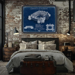 Bella Frye Home & Garden > Decor > Artwork Giants Stadium Wall Art - Original New York Giants Print