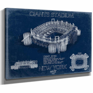 Bella Frye Home & Garden > Decor > Artwork Giants Stadium Wall Art - Original New York Giants Print