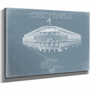 Bella Frye Home & Garden > Decor > Artwork Ebbet's Field Wall Art - Vintage Brooklyn Dodgers Print