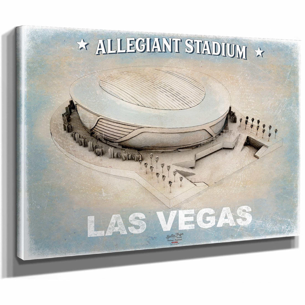 Bella Frye Home & Garden > Decor > Artwork Allegiant Stadium Wall Art - Vegas Raiders Football Stadium Print