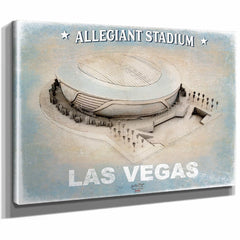 Bella Frye Home & Garden > Decor > Artwork Allegiant Stadium Wall Art - Vegas Raiders Football Stadium Print
