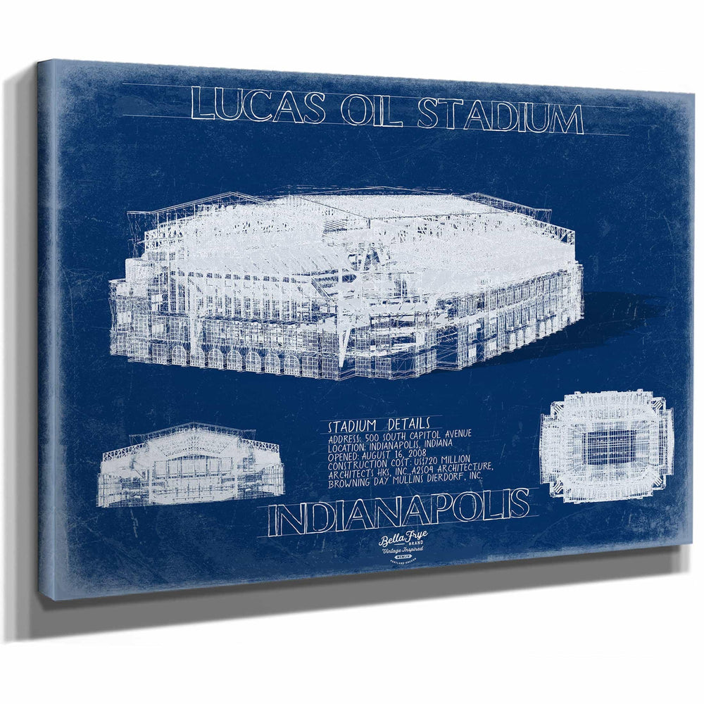 Bella Frye Home & Garden > Decor > Artwork Lucas Oil Field Wall Art - Original Indianapolis Colts Fan Print