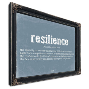 Bella Frye Home & Garden > Decor > Artwork Resilience Definition Wall Art - Gift for Resilience Dictionary Artwork