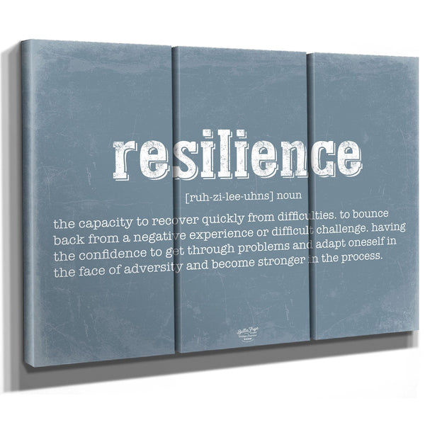 Bella Frye Home & Garden > Decor > Artwork Resilience Definition Wall Art - Gift for Resilience Dictionary Artwork