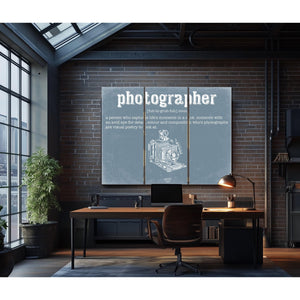 Bella Frye Home & Garden > Decor > Artwork Photographer Definition Wall Art - Gift for Photographer Dictionary Artwork