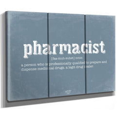 Bella Frye Home & Garden > Decor > Artwork Pharmacist Word Definition Wall Art - Gift for Pharmacist Lover Artwork