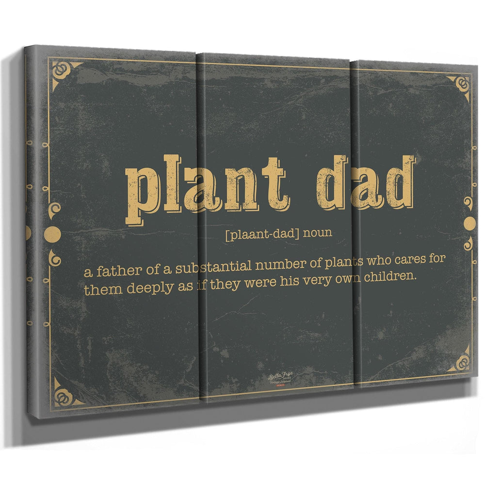 Bella Frye Home & Garden > Decor > Artwork Plant Dad Word Definition Wall Art - Gift for Plant Dad Dictionary Artwork
