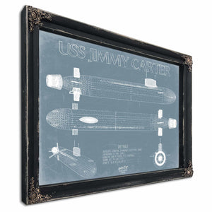Bella Frye Home & Garden > Decor > Artwork USS Jimmy Carter (SSN-23) Blueprint Wall Art - Original Submarine Print