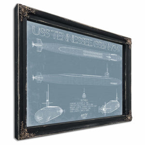 Bella Frye Home & Garden > Decor > Artwork USS Tennessee (SSBN-734) Blueprint Wall Art - Original Submarine Print