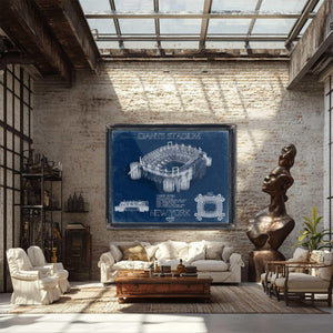 Bella Frye Home & Garden > Decor > Artwork Giants Stadium Wall Art - Original New York Giants Print