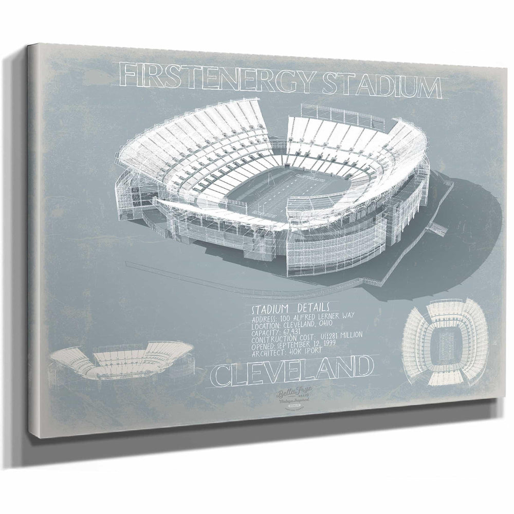 Bella Frye Home & Garden > Decor > Artwork FirstEnergy Stadium Wall Art - Original Cleveland Browns Print