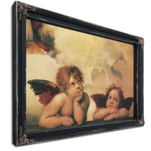 Bella Frye Cherubs Angel Canvas Art Print: Vintage Renaissance Wall Decor, Optional Frame