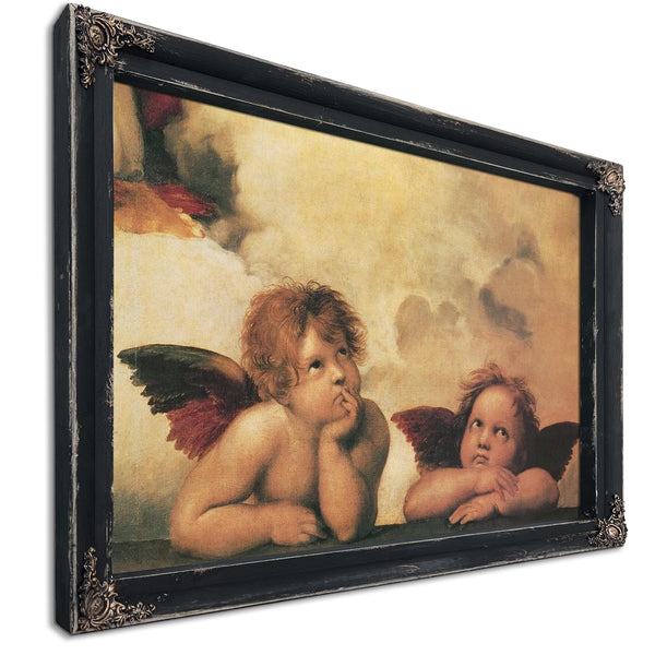 Bella Frye Cherubs Angel Canvas Art Print: Vintage Renaissance Wall Decor, Optional Frame
