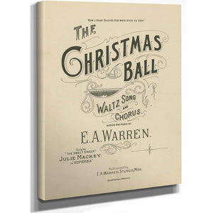 Bella Frye Framed Christmas Ball Art Print: E.A. Warren Victorian Decor
