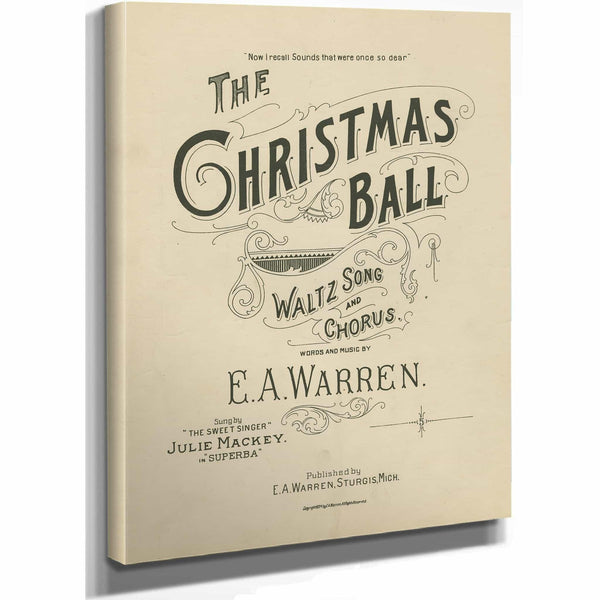 Bella Frye Framed Christmas Ball Art Print: E.A. Warren Victorian Decor