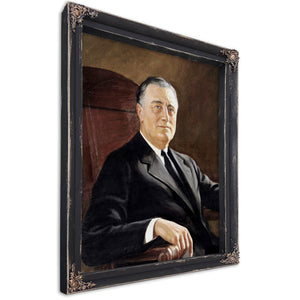Bella Frye FDR Portrait: Vintage Historical Art Print - Framed, Unframed, or Canvas